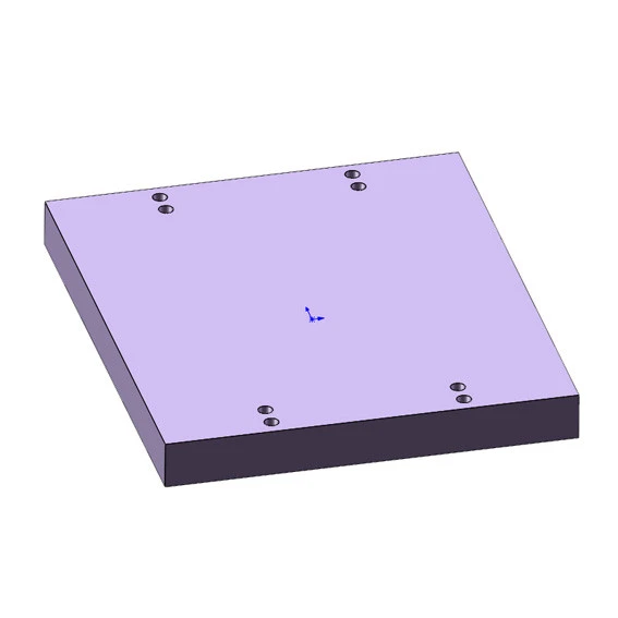 CBD 100-hul matchende bagplade af aluminiumslegering