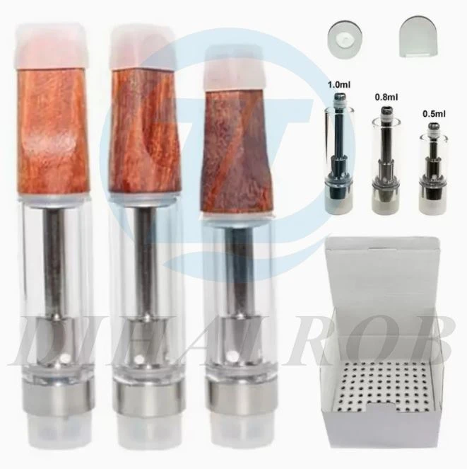 Cigaretforstøver tom vape vaporizer pen vognpatron træ dryp tip cigaretholder