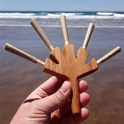 Træ cigaretholder multi-joint indehaver