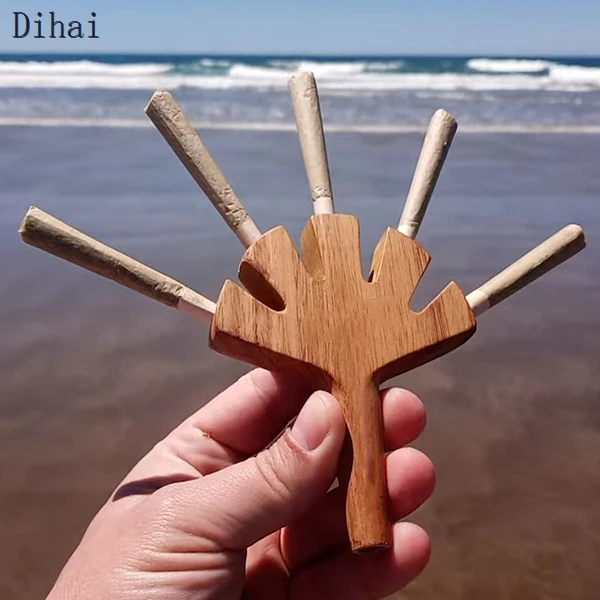 Træ cigaretholder multi-joint indehaver